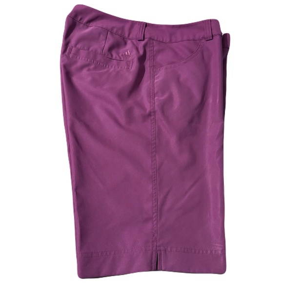 Adidas Climalite Vivid Purple Bermuda/Golf/Running Shorts Size 14 - Picture 10 of 11